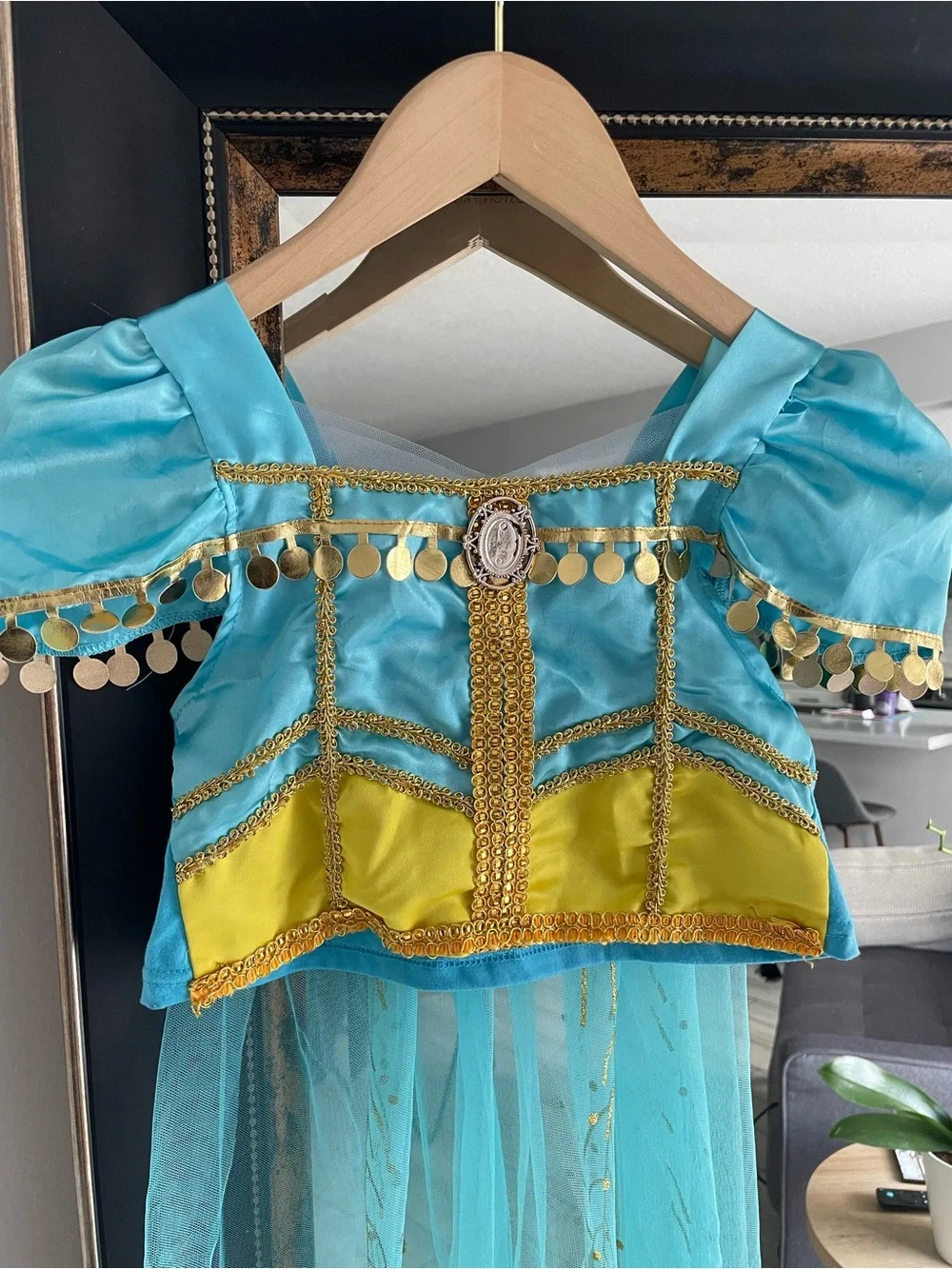 Disney Princess Jasmine Costume Set Girls Size 7/8 Halloween Dress Up Cosplay